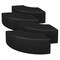 Regency Ottomans, 58 W, 19 H, Vinyl, Black N6265BK4PK - alternate 2